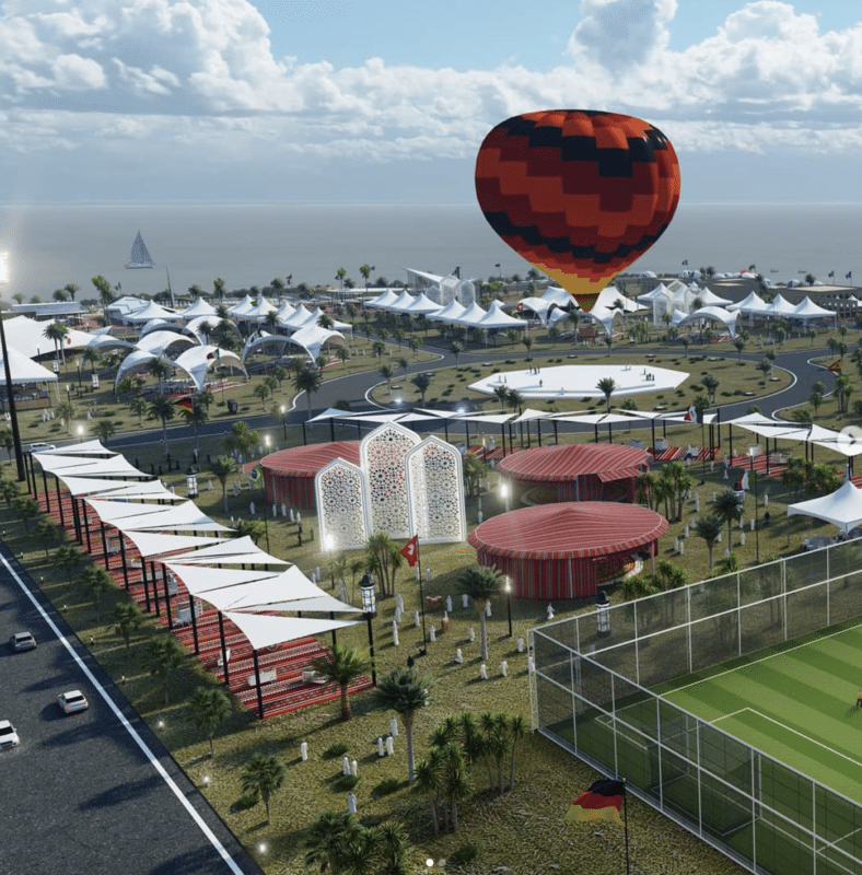 El Khor Beach Camp, World Cup 2022. Qatar